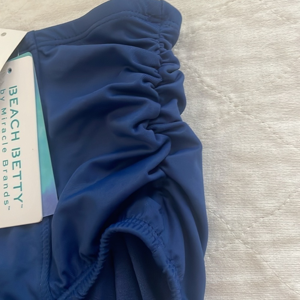 NWT High Waisted Swim Bottom Navy tummy control by Beach Betty size Small A26 - Picture 4 of 6